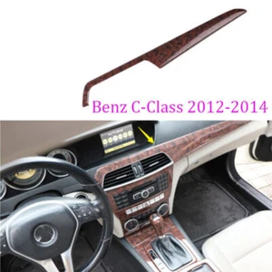 For Benz C-Class 2010-2014 Agate Wood Grain Center Console Instrument Stirp Trim - Picture 1 of 10