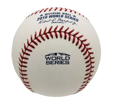 Unsigned Rawlings Official 2018 World Series White MLB Baseball - Image 1 of 2