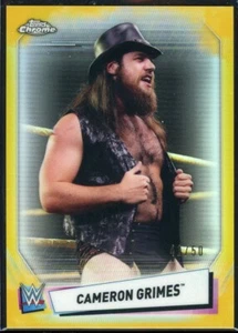 2021 Topps Chrome WWE Cameron Grimes Gold Refractor Card #’d /50 - Picture 1 of 2