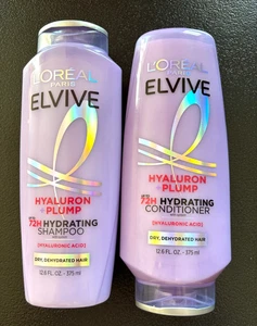 L'Oreal Paris Elvive Hyaluron Plump Hydrating Shampoo & Conditioner Set 12.6floz - Picture 1 of 4