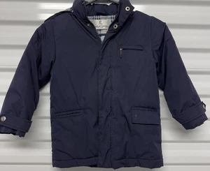 Roberta di Camerino Italy Junior Winter Coat w/Detachable Hood Navy Blue 4T - Picture 1 of 8