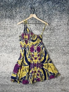 Urban Outfitters Dahlia Dress Women Casual Printed One Shoulder Size Small - Picture 1 of 9