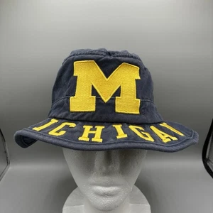 Michigan Wolverines Adidas Bucket Hat Adult L/XL Navy NCAA - Picture 1 of 8
