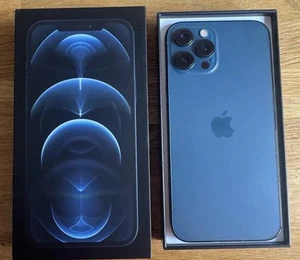 iPhone 12 pro max 256gb Pacific Blue Unlocked - Photo 1/12