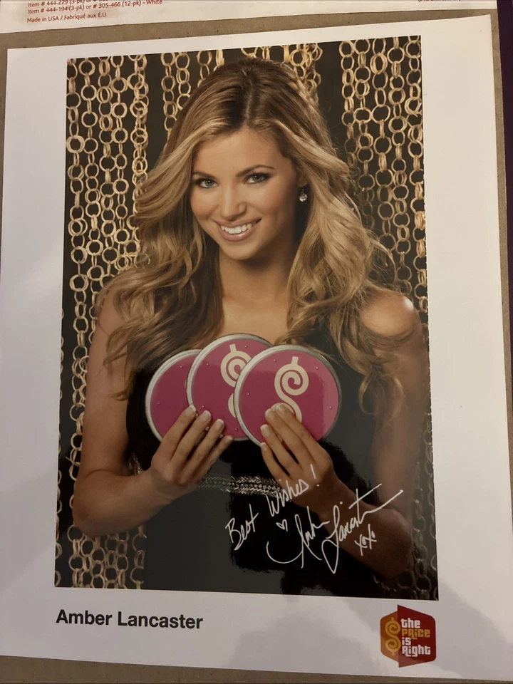 Amber Lancaster Signed 8 x 10 Photo REPRINT! The Price is Right - Image 1 of 1