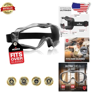 Occhiali di sicurezza da laboratorio sopra prescrizione, antigraffio, protezione UV - Foto 1 di 11