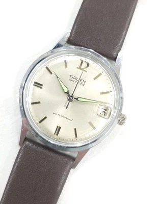 Vintage GRUEN men's manual wind watch 510 RSS CA DATE swiss 1960s - Image 1 of 4