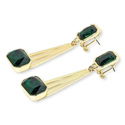 Pendientes Heidi Daus "Sunray" Tono Dorado Piedra Octogonal Gota-Topacio-NUEVO CON ETIQUETAS Foto 1 de 4