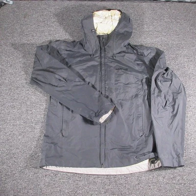 Patagonia Jacket Mens Medium Gray H2No Waterproof Rain Shell Hooded Outdoor - Image 1 of 4