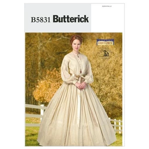 Schnittmuster Historisches Kleid Butterick B5831 B5 8-16 (Gr. 34-42) Deutsche An - Bild 1 von 2