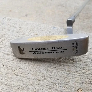 Golden Bear AccuForce II Stainless Tour Steel Putter 36.5" Super Stroke Grip RH - Picture 1 of 14