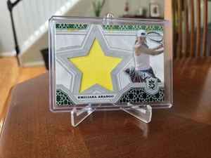 2024 Topps Royalty Tennis Emiliana Arango Green Foil Event - Used Star Relic 1/5 - Bild 1 von 2