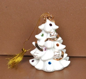 2001 LENOX THE JEWLED CHRISTMAS TREE ORNAMENT LIMITED EDITION 3 5/8 in TALL - Bild 1 von 21