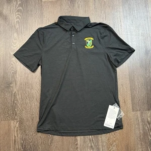 Lululemon Mens Evolution Polo Size Large Black  Performance Collar Golf LOGO NEW - Picture 1 of 8