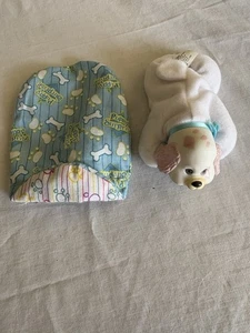 Vintage Hasbro Puppy Surprise 1 Ersatz weißer Baby Welpe im Schlafsack - Bild 1 von 8