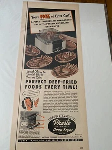 Vintage 1953 Presto Deep Fryer Chicken In A Basket Special Offer ad - Picture 1 of 1
