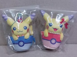 Pokemon Center Japón 2016 PokéNeco Dolce Pikachu Mascota Peluche Muñeca Set de 5 pulgadas - Imagen 1 de 9