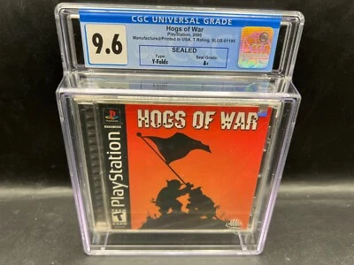Hogs of War PS1 CGC 9.6 A+ FACTORY SEALED RARE WATA VGA - Image 1 of 4