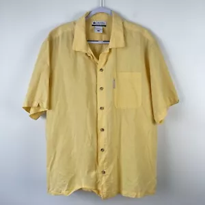 Camisa Columbia Talla M Para Hombres Abotonada Manga Corta Limón Informal Exterior Senderismo - Imagen 1 de 10