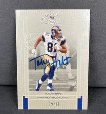 Torry Holt 2017 Classics Buyback Autographs Donruss Recollection Collection /20