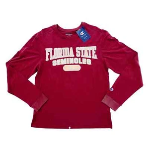Champion Florida State Seminoles Embroidered Long Sleeve T shirt Medium NWT - Picture 1 of 6