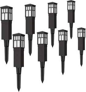 Low Voltage Landscape Lights Outdoor Pathway Lighting 8 Pack LED Path - Picture 1 of 8