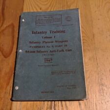 1951 INFANTRY TRAINING SOFTCOVER BOOK PLATOON WEAPONS 67 PAGES MILITARY ARMY
