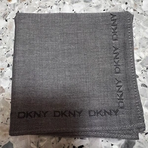 MAN GRAY PLAIN HANDKERCHIEF COTTON ART POCKET SQUARE18" CLASSIC MONOGRAM VINTAGE - Picture 1 of 3