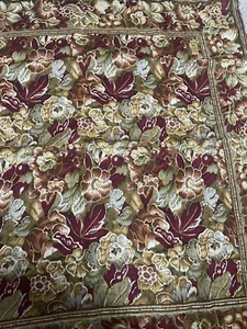 Vintage Club 7 Echo Women's Colorful Floral Pattern 100% Wool Scarf Japan Made - Picture 1 of 6