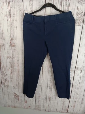 Banana Republic Sloan Skinny Ankle Pants Size 10 Petite Solid Navy Blue  - Image 1 of 4