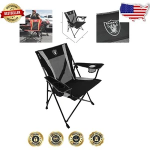 Dual Lock Pro Sports Chair - Las Vegas Raiders, Perfect for Camping & Tailgating - Picture 1 of 10
