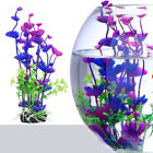 Realistic Aquarium Plants - Lifelike Fake Plants for Fish Tanks (2 Pieces)