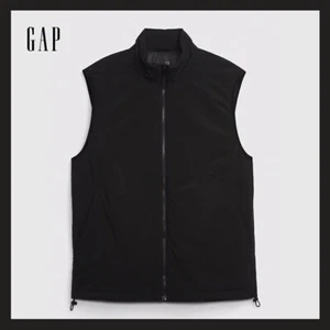 NWT - GAP Men's GapFit Primaloft Smooth Nylon Vest, True Black, Sz Large-XL $98 - Picture 1 of 7