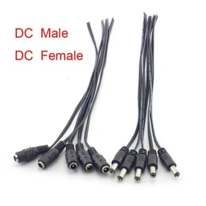 12V Male Female DC Power Socket Jack Plug Connector Cable Wire line 5.5x2.1mm - Picture 1 of 9