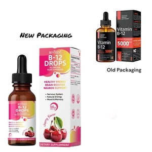 Vitamina B12 Gocce Liquide Alta Resistenza 5000mcg 60ml Integratore di Metilcobalamina - Foto 1 di 8