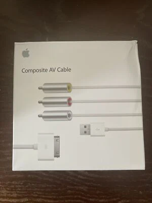 Apple ~ US AV Composite Video to TV-RCA Cable USB ,  iPad 1 iPad 2 iPhone iPod - Image 1 of 4