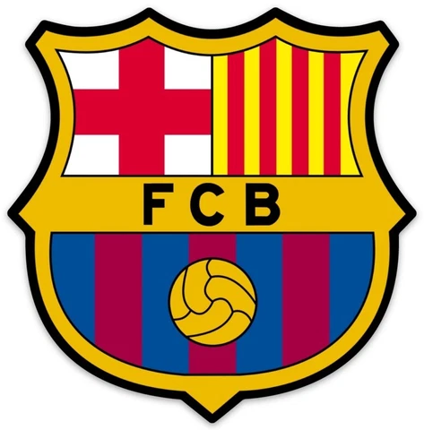 Futbol Club Barcelona FC Barcelona (Soccer)(Football) Logo Type Die-Cut MAGNET Cover