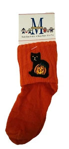 VTG NOS HTF McCubbin Hosiery Unisex Toddler Embroidered Halloween Socks USA Made - Picture 1 of 6