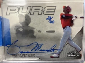 2013 Leaf Trinity Pure Auto Blue /60 Oscar Mercado Auto Autograph  Phillies - Picture 1 of 2