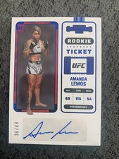2023 UFC Chronicles Amanda Lemos Contenders Rookie Ticket Autograph Card/49