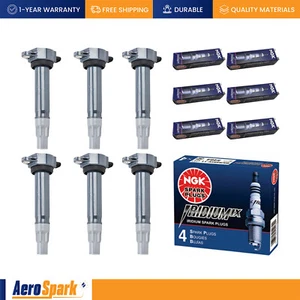 6 Ignition Coil & 6 NGK Iridium Spark Plug for Chrysler Sebring Dodge 2.7L UF502 - Picture 1 of 9
