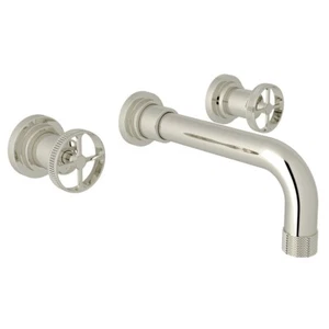 Rohl A3307IWPNTO-2 Campo Wall Mount Bathroom Faucet w/Industrial Wheel Handle - Picture 1 of 9