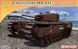 Dragon 1/72 7510 WWII British Churchill Mk.III Heavy Infantry Tank (Dieppe 1942) - Afbeelding 1 van 1