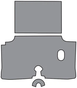 1960 Chevrolet Impala Loop Carpet Logo Trunk Mat with Pad 3pc - Picture 1 of 7