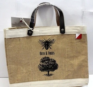 Bolso de Mano ShoreBags Mini Bodega Abejas y Árboles 12 x 9,5 x 6 Ecológico Sostenible  - Imagen 1 de 7