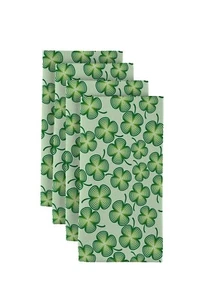 Spinning Shamrocks 18" x 18" Napkins 1 Dozen - Picture 1 of 1