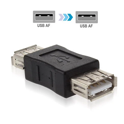 USB 2.0 Type A Female to Female Adapter Coupler Gender Changer Connector Popular - Image 1 of 4