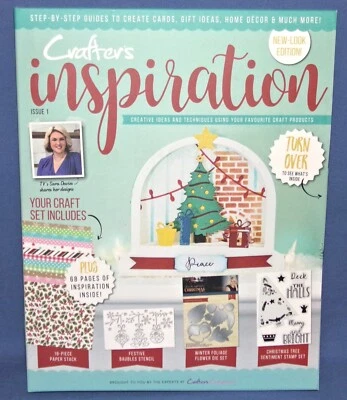 Christmas Crafters Inspiration Magazine Issue#1 Create Gifts Home Deco Cards NEW - Image 1 of 4