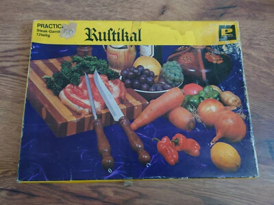 Steak Garnitur rustikal Praktika 12teilig echtes Holz Messer Gabel Grillen - Bild 1 von 4