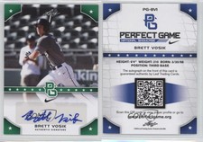 2015 Leaf Perfect Game National Showcase Green /10 Brett Vosik #PG-BV1 Auto